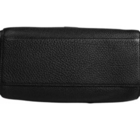 D&G Black Leather Logo Plaque Shoulder Crossbody Bag - Picture 4 of 7